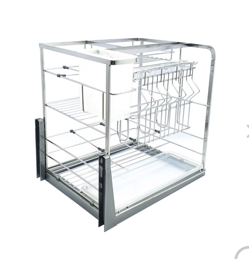 Giá dao thớt inox mạ crom BossEU BS400D