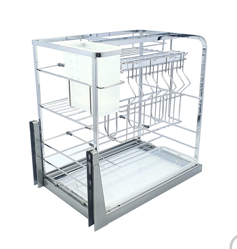 Giá dao thớt inox mạ crom BossEU BS350D